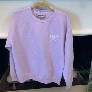 Ariana Grande light purple sweatshirt. Size Large.